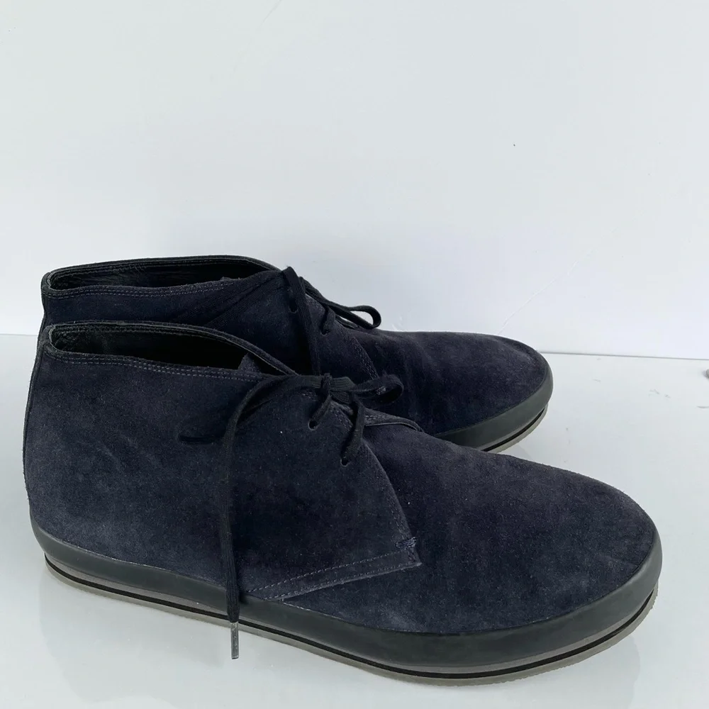 Prada Black Chukka Boots Suede Finish